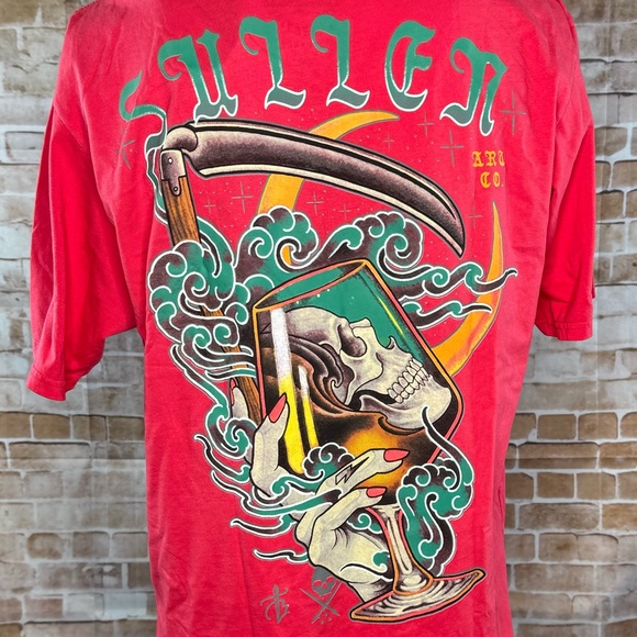 Sullen Art Collective Men’s Graphic T-shirt - Red -Size: XL / 2X- NWT - Picture 11 of 14